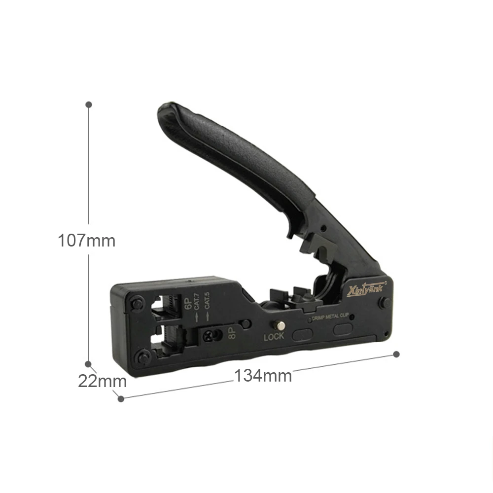 Xintylink RJ45 щипцы для cat7 cat6a разъем сетевые инструменты обжимной кабель зажим для зачистки 8p8c плоскогубцы многофункциональный обжимной зажим
