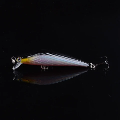 1 шт., 7 см, 7,5 г, искусственная плавающая приманка для гольяна, плотные рыболовные приманки, жесткая приманка, снасти, 3D рыбьи глаза