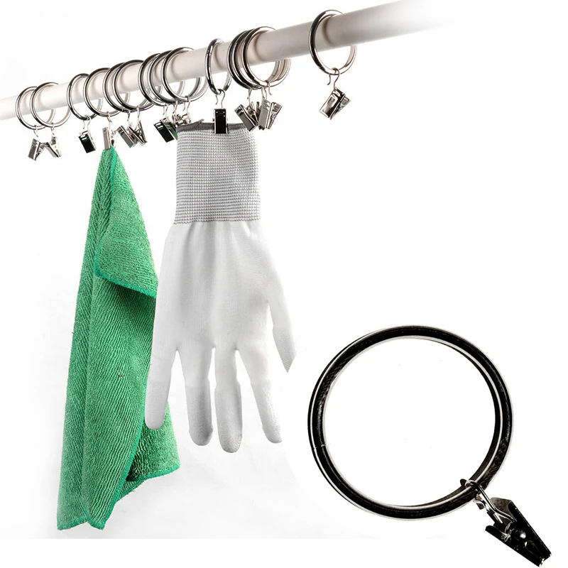 Горячая продажа полезные 10 шт./компл. зажимы для занавесок крюк кольцо wiht