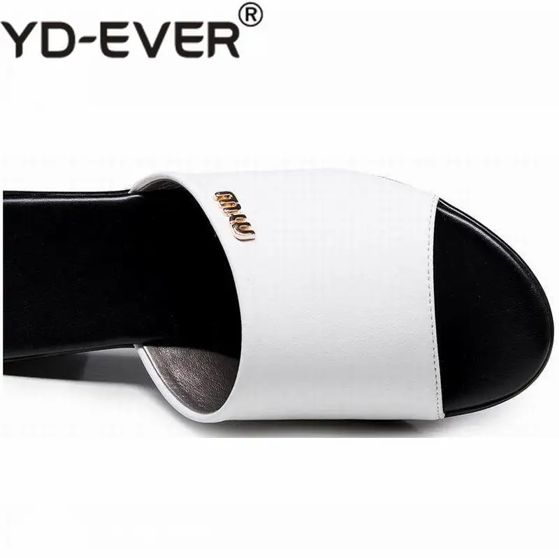 YD-EVER женские пикантные сабо на высоком каблуке летние платформе с открытым