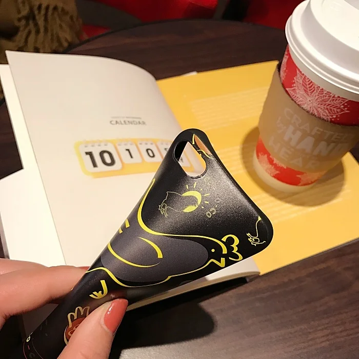 Телефон Case Творческий Мультфильм Рельеф Мягкий Ультра Тонкий Противоударный