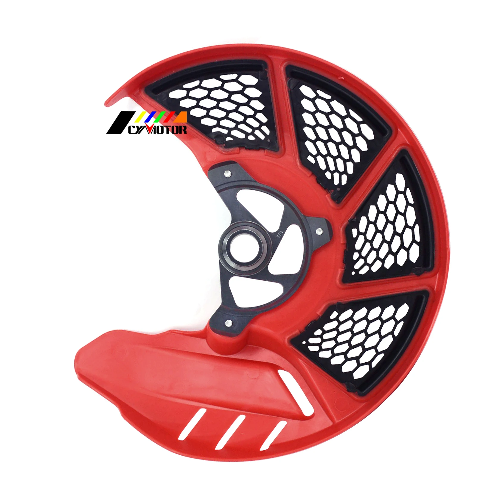 Красная Защитная крышка диск переднего тормоза мотоцикла Rotor для HONDA CR125R CR250R 04 07