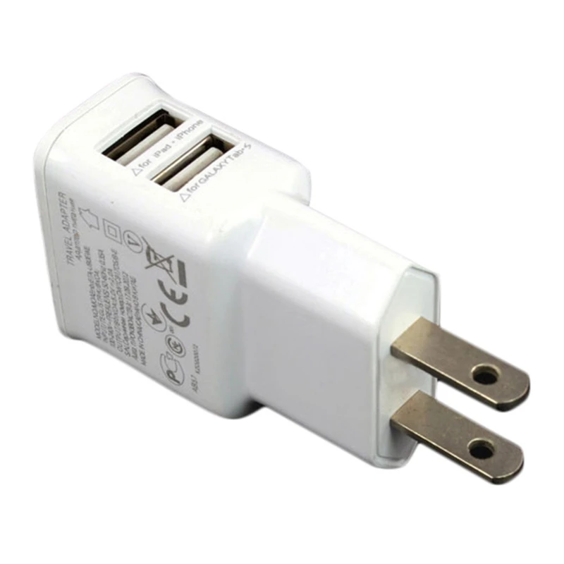 2 порты usb EU/US Plug Главная стены путешествия AC мощность переходник для зарядного