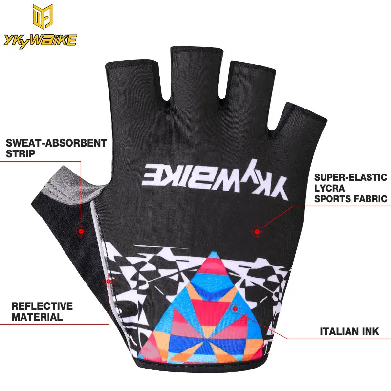 Велосипедные перчатки гель Половина пальца Лето MTB горный велосипед для мужчин/wo