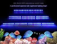 populargrow 54w81w108w led aquarium light with only 470nm blue spectrum strip light beautiful your coral reef fish tank lamp