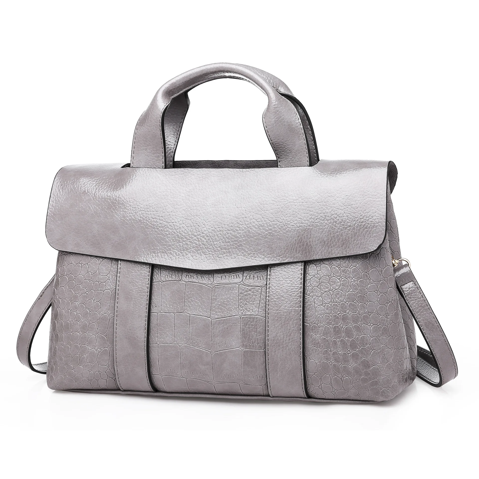 Портфель женский из искусственной кожи модный саквояж кросс боди деловой