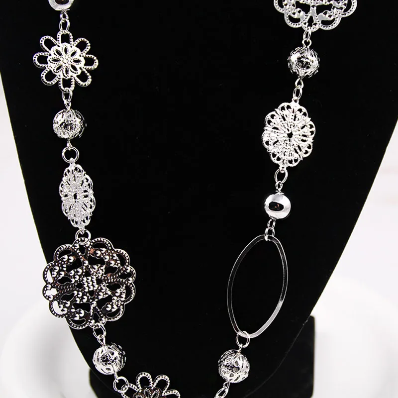 Винтажные модные длинные ожерелья для женщин богемные ювелирные изделия