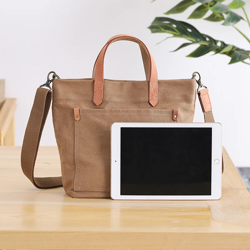 Сумка холщовая AETOO Мужская на одно плечо |