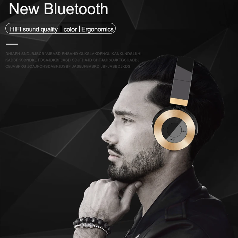 Беспроводные bluetooth наушники гарнитура для телефона с микрофоном шумоподавление