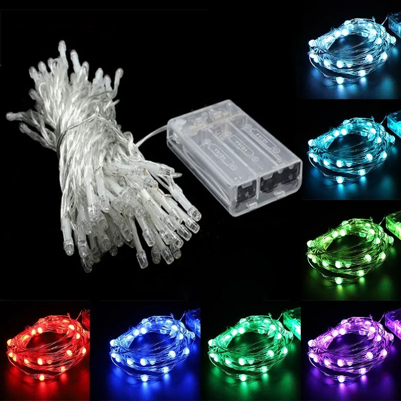 Светодиодная гирлянда 5 м Рождественская Свадебная Домашняя вечеринка