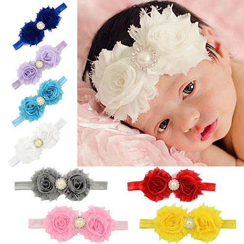 Bluelans Baby Infant Toddler Girl Faux Pearl Rhinestone Flower Headband Hair Band Headdress |