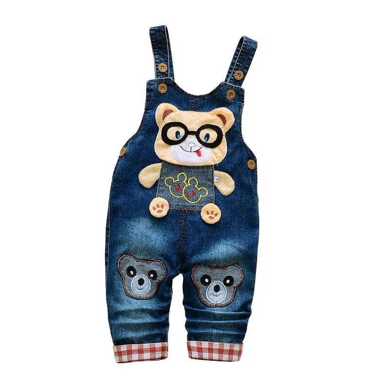 

BibiCola Spring Autumn Baby Boys Girls Overalls Pants Kids Girls Boys Denim Jumpsuit Trousers Jeans Bib Pants Children Pants