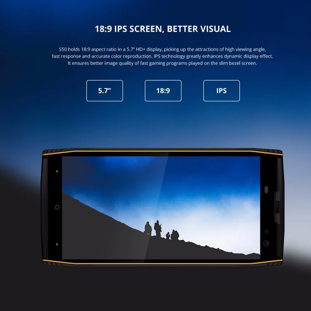 DOOGEE S50 IP68 Waterproof Smartphone 5.7'' 18:9 6GB 128GB MTK6763 Octa Core android 7.1 5180mAh 4 Cameras 16.0MP Rugged Phones |