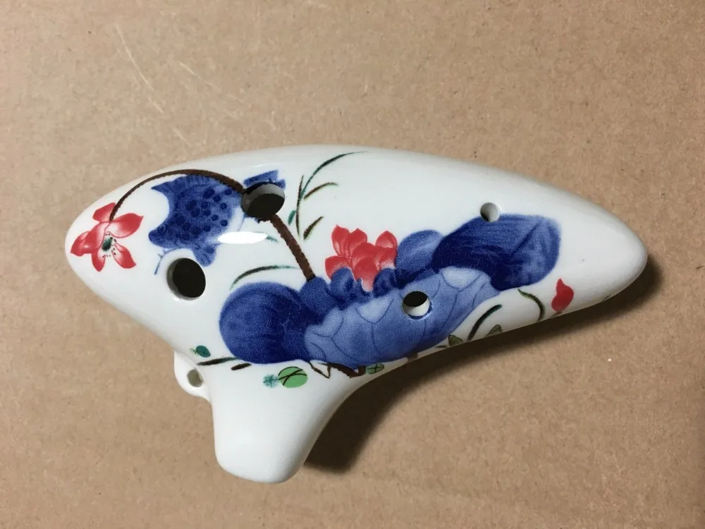 Профессиональный 6 отверстий окарина керамический альт AC ключ флейта