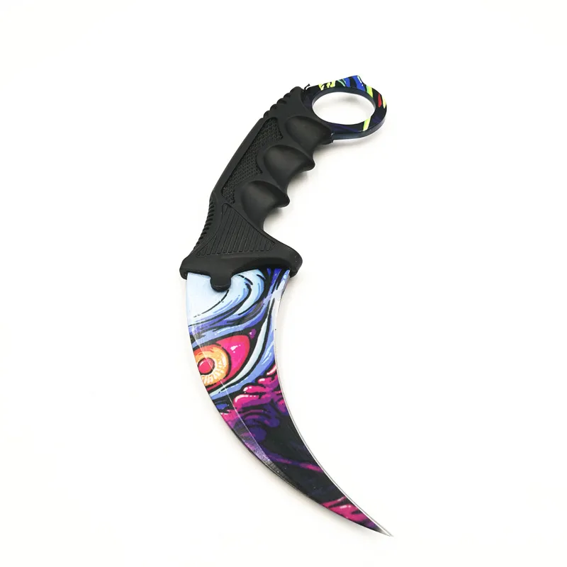 Уникальный узор CS тактическая самозащита GO счетчик удар атака Коготь Karambit шейный нож боевой бой лагерь Поход на открытом воздухе