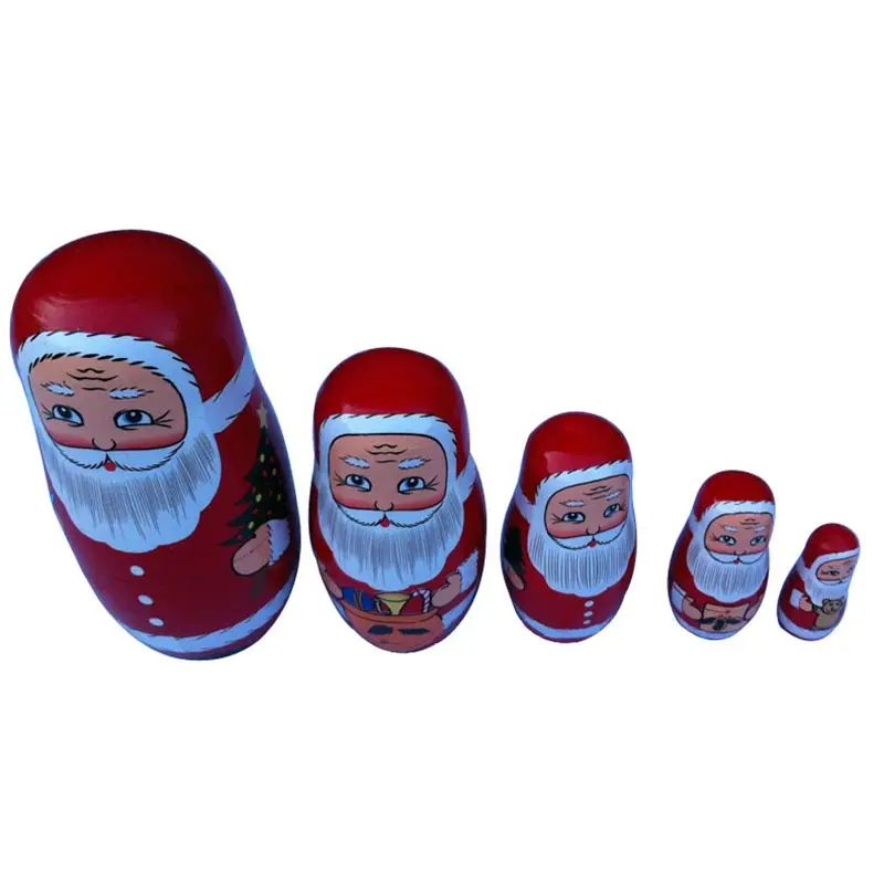 5 гнездовые Симпатичные деревянные куклы матрешки русская кукла животное