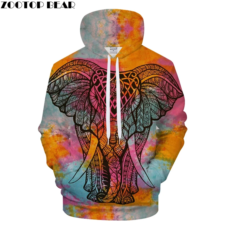 

Elephant Hoodies Men 3D Hoody Brand Sweatshirt Print Pullover Autumn Tracksuit Male Streatwear Coat Anime Drop Ship ZOOTOPBEAR