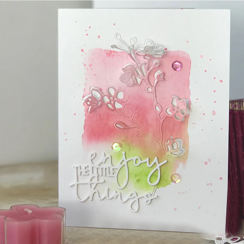 Наслаждайтесь деталями фразами металлическими вырубными штампами для рукоделия