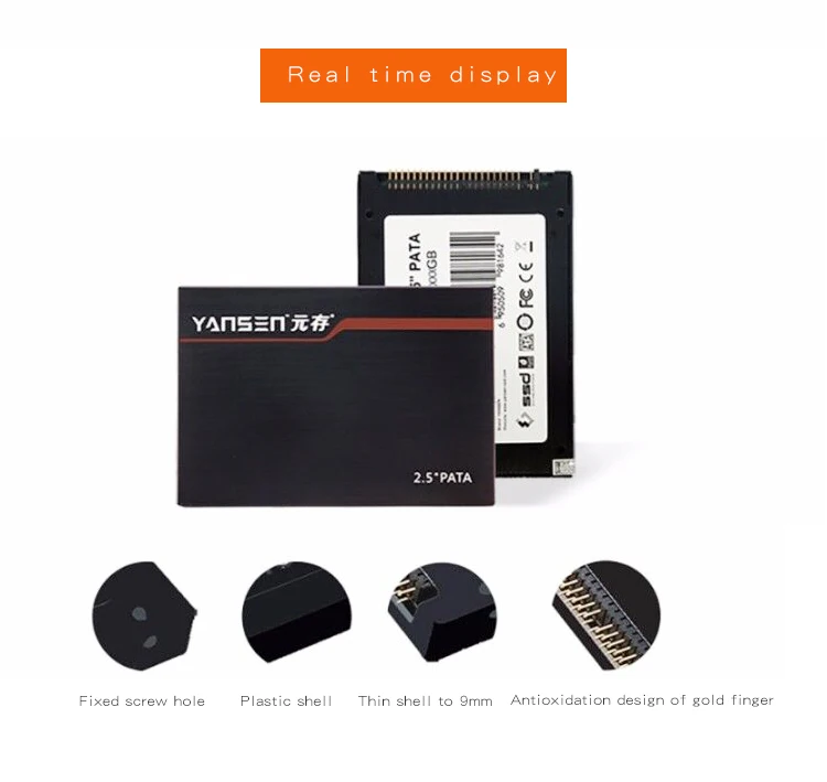 KingSpec Yansen серия 2,5 дюймов PATA SSD 8 Гб 44PIN IDE PATA 8 Гб Внутренние твердотельные накопители HDD жесткий диск для ноутбуков настольные компьютеры