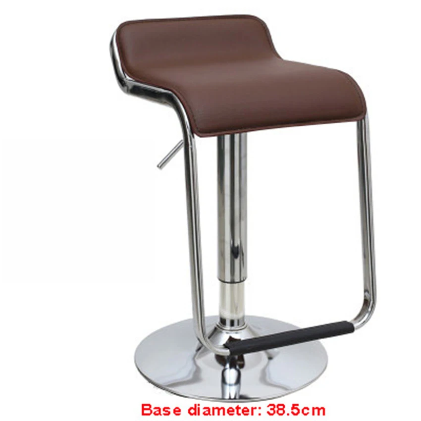 Standard type-Brown Подъемный поворотный барный стул на стойке вращающийся 56-76 см регулируемый по высоте барный стул из искусственной кожи мягкая подушка высокий табурет - Цвет: Standard type-Brown