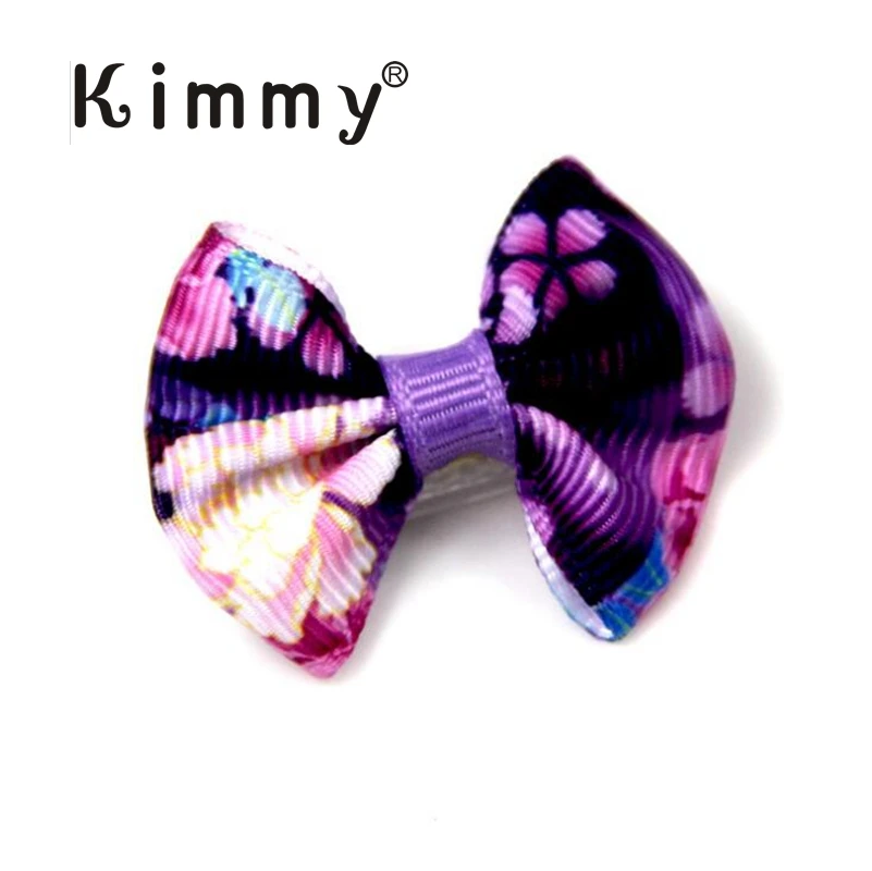

Pet Bows Plastic Hairpin headdress flower Dogs Hair Accessories Baked Ribbon Bow hair clip