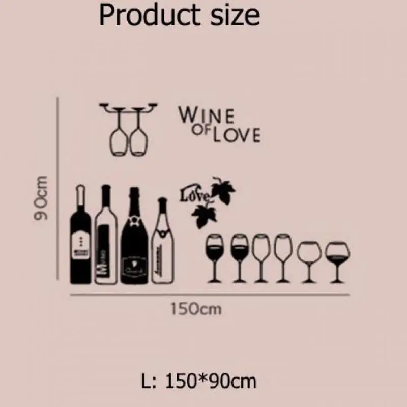 Ads значок Красного Вина Знак Наклейка Ресторан Бар КТВ модное украшение стекло