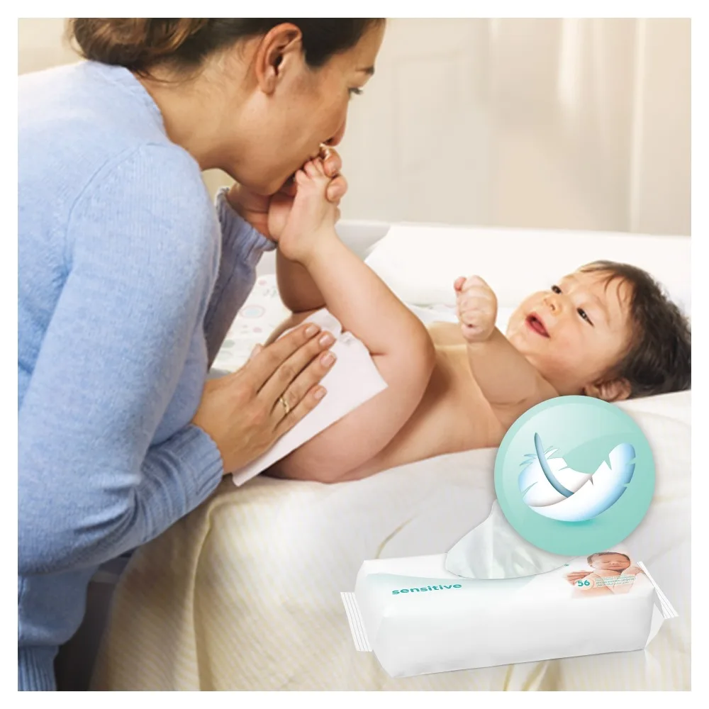 Влажные салфетки Pampers Sensitive 112 шт.|wet wipes|pcs |