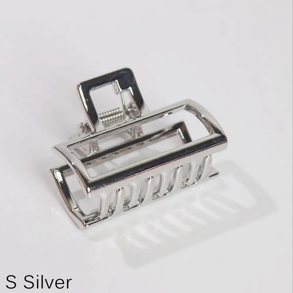 (rectangle)silver 1 шт., женские модные металлические современные стильные заколки для волос, аксессуары для волос, булочка, инструмент для мытья волос - Цвет: (rectangle)silver