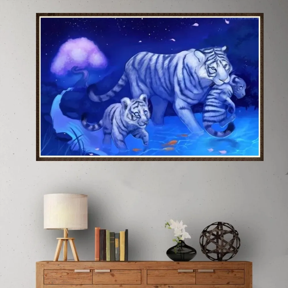 5d diy Алмазная картина tijger частичная Стразы тигр животное пересечение мозаика daimond