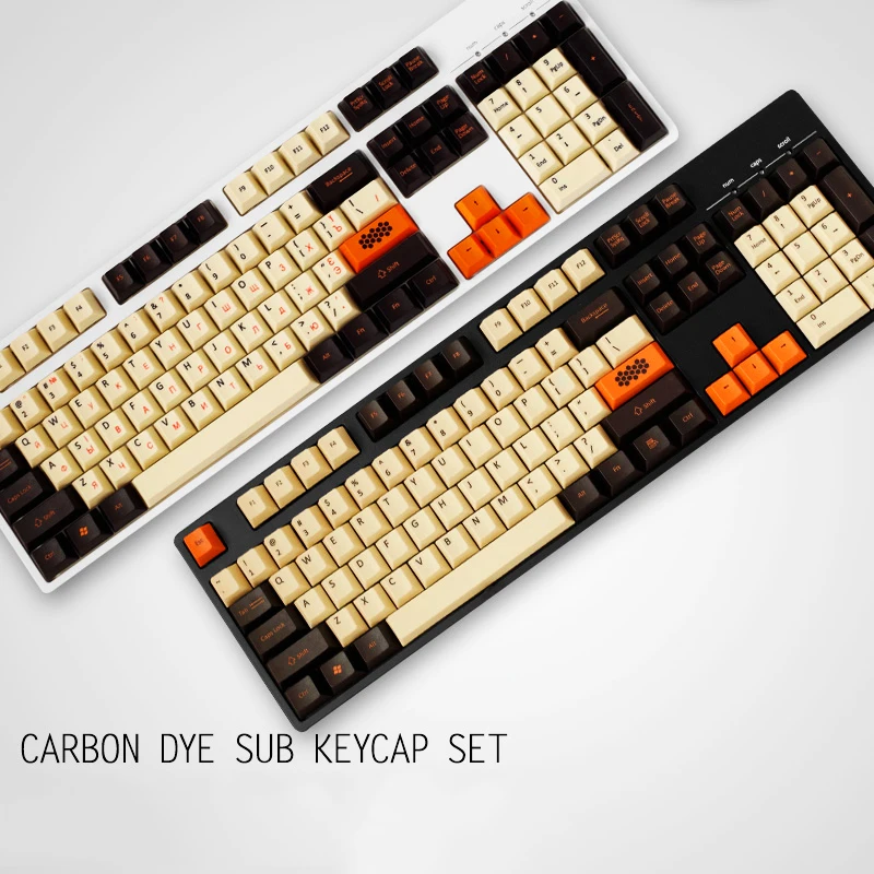 125 клавиш Углеродные Sub оригинальные Высота PBT Keycaps для вишни 3000 3494 Filco