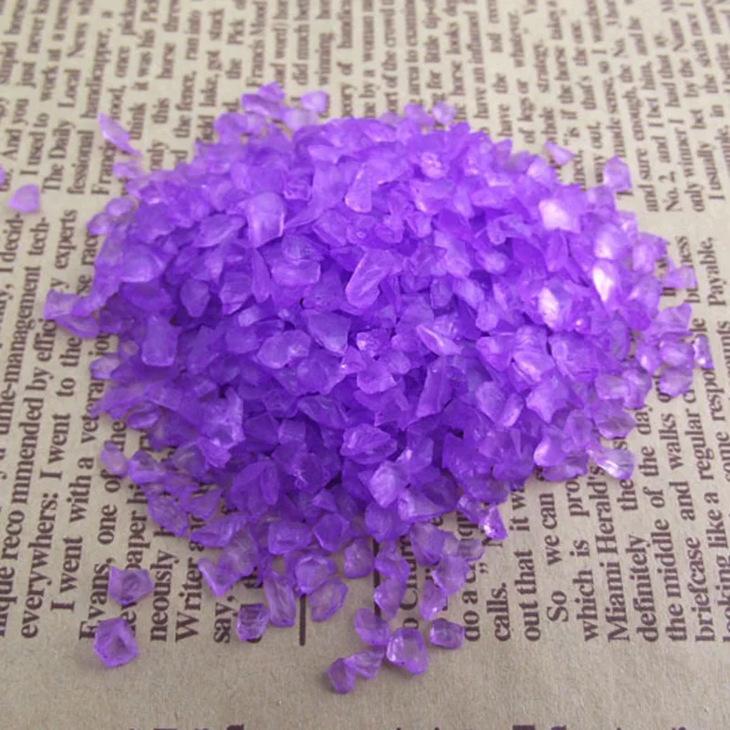 50 г разноцветный хрустальный гравий стеклянный песок микро ландшафтное