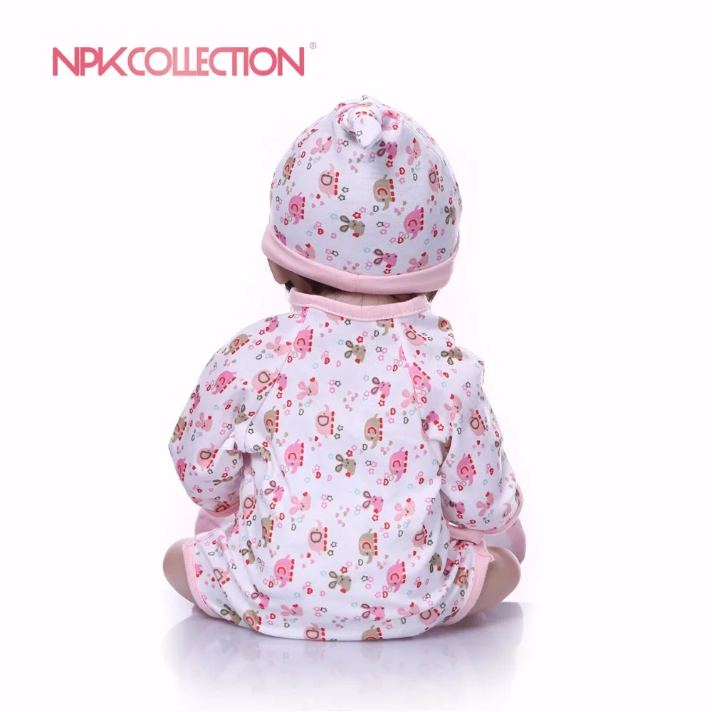Кукла реборн NPKCOLLECTION силиконовая Милая Реалистичная кукла-младенец для девочек 47