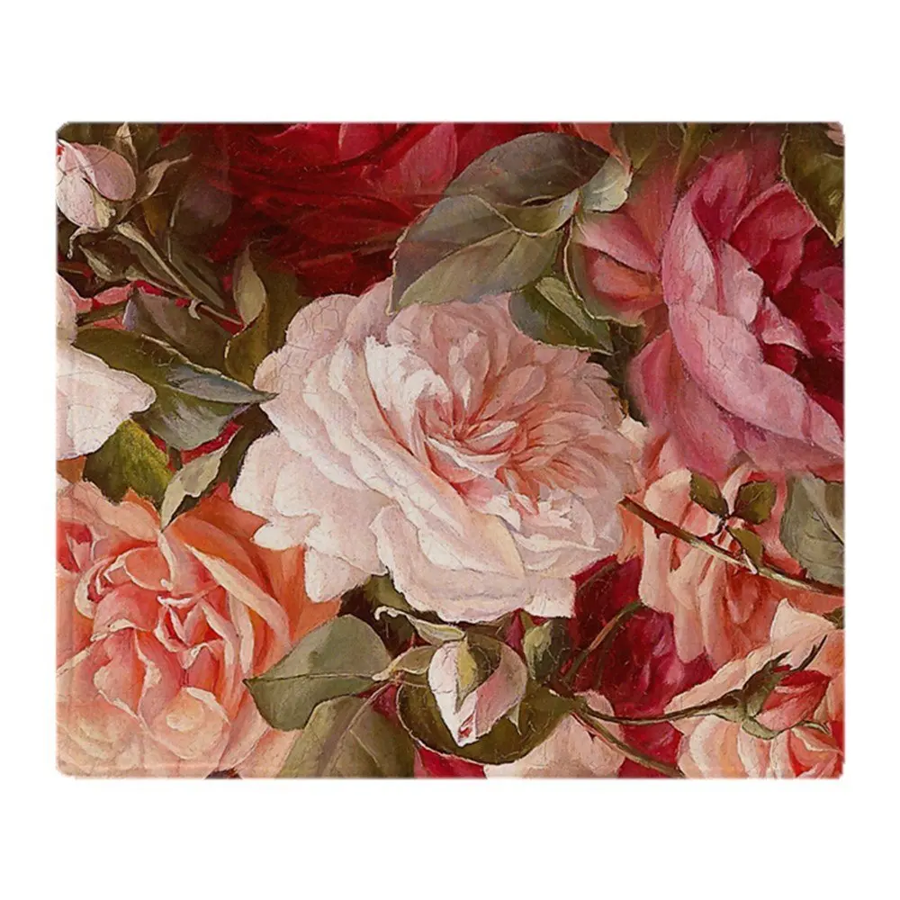 Персонализированные цветочные Розовые розы Мягкие флисовые пледы одеяло