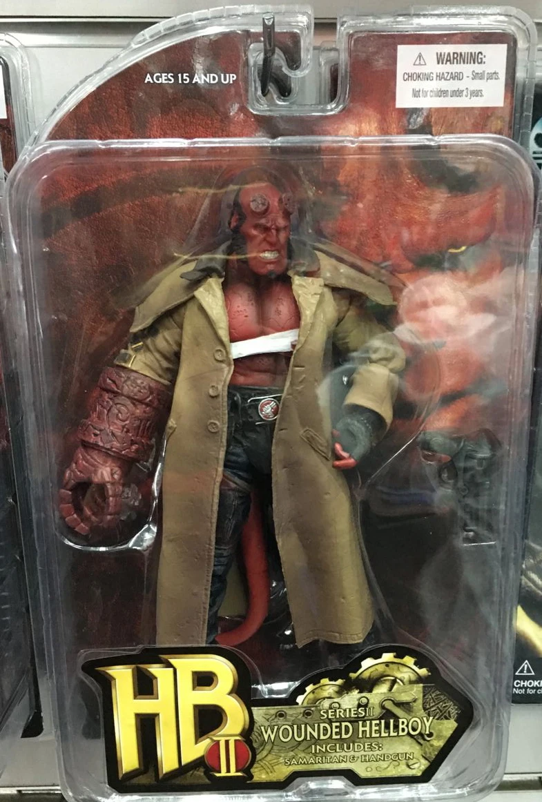 MEZCO Hellboy 2 стиля ПВХ фигурка Коллекционная модель игрушки " 18 см KT3641 - Цвет: A