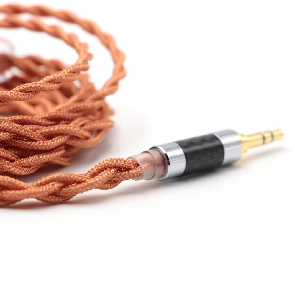 Linsoul LSC09 IEM обновления HiFi кабель 4 ядро одиночный с украшением в виде кристаллов