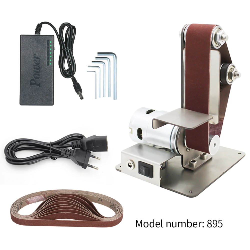 Электрическая ленточная шлифовальная машина мини электрический ленточный