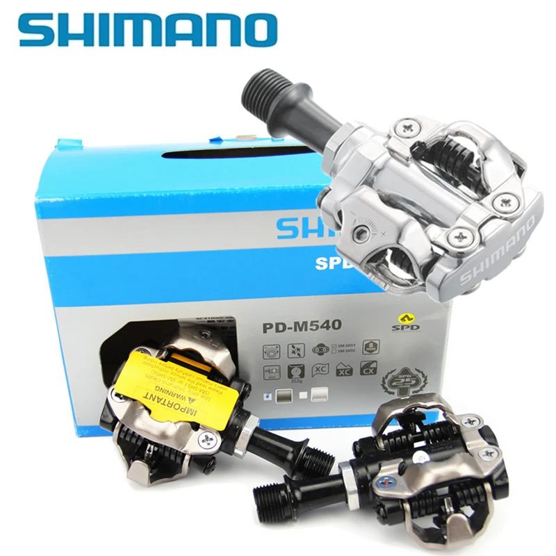 SHIMANO PD-M540 M540 хром-моли и алюминий компактный MTB велосипед Велоспорт самофиксирующиеся педали без клипса SPD SM-SH51 бутсы