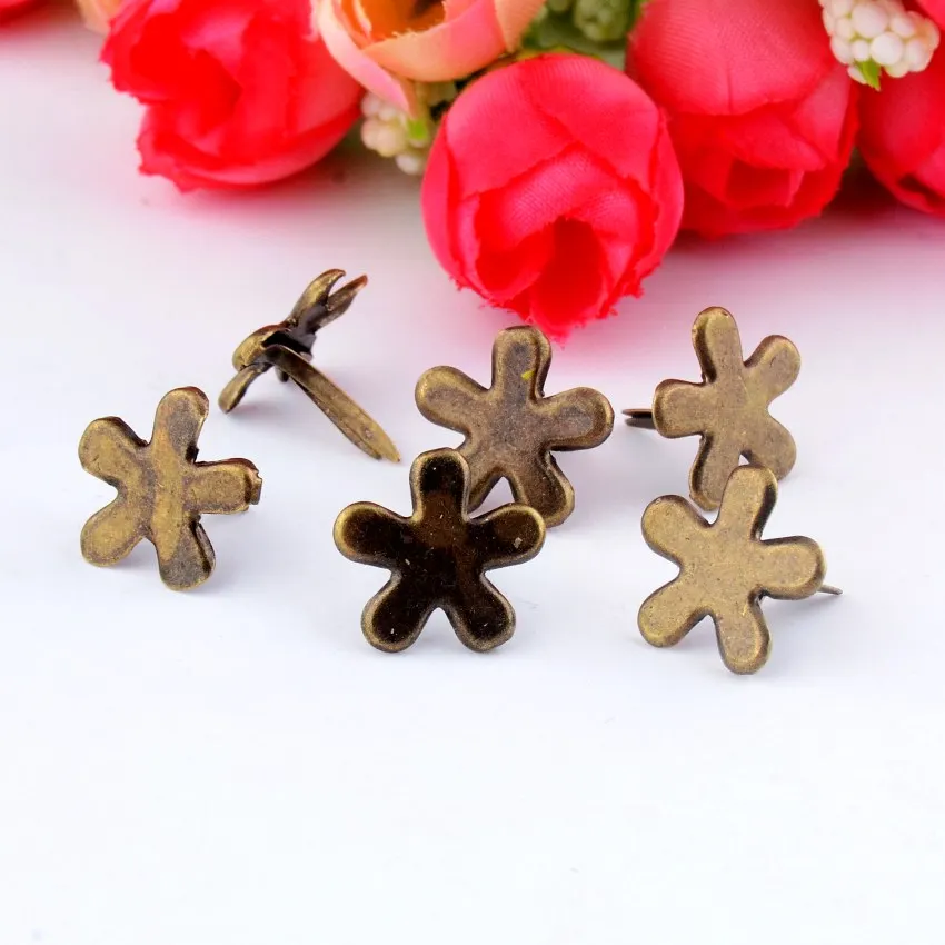 Бесплатная доставка 50 шт. пастельный цветок цвета бронзы аксессуары для