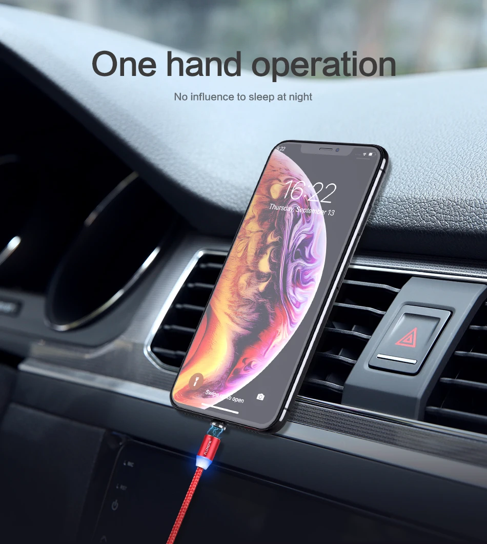 Магнитный кабель FLOVEME для Apple iPhone XR X XS MAS 7 8 6 Plus USB кабель для магнитных телефонных кабелей Магнитный зарядный провод