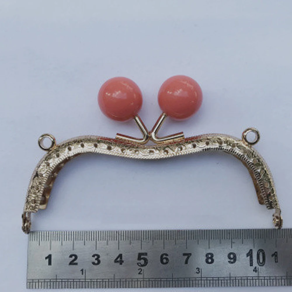 Роскошная оправа для кошелька светло-золотого цвета Женская монет металлическая