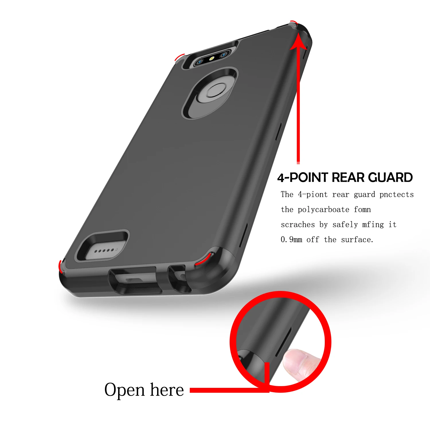 For ZTE Blade Z Max Case Z982 Cover 6.0 3 in 1 982 Flip Phone Bag |