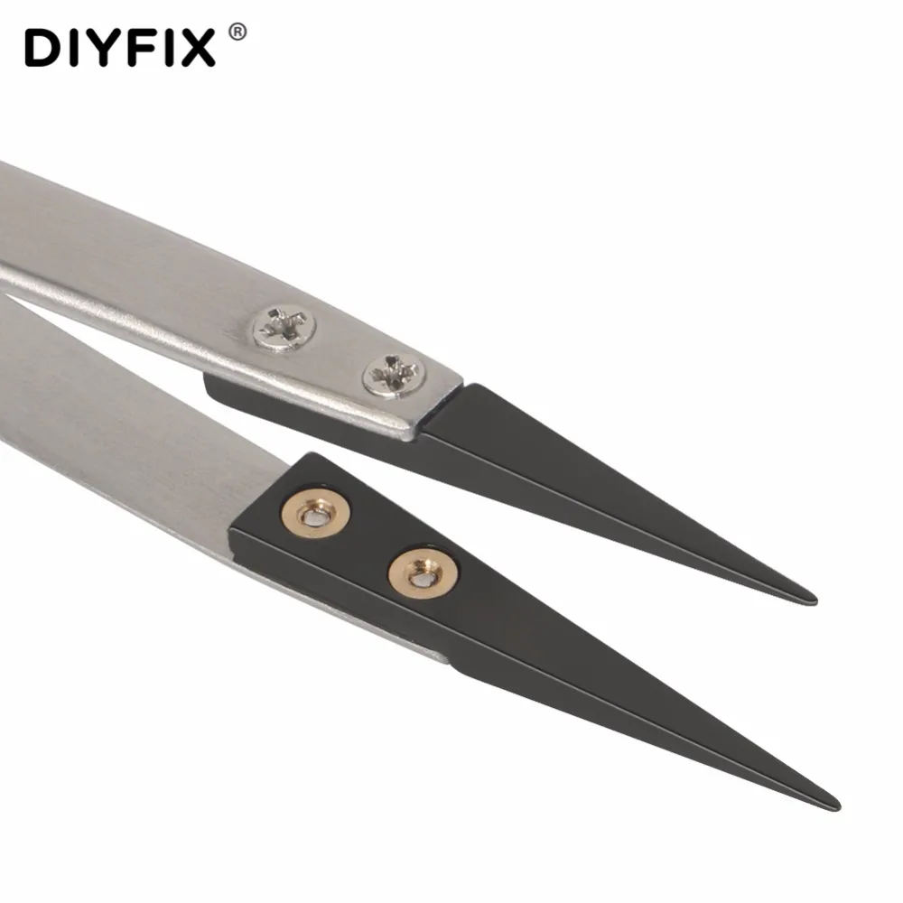 Керамические пинцеты из нержавеющей стали DIYFIX антистатические термостойкие