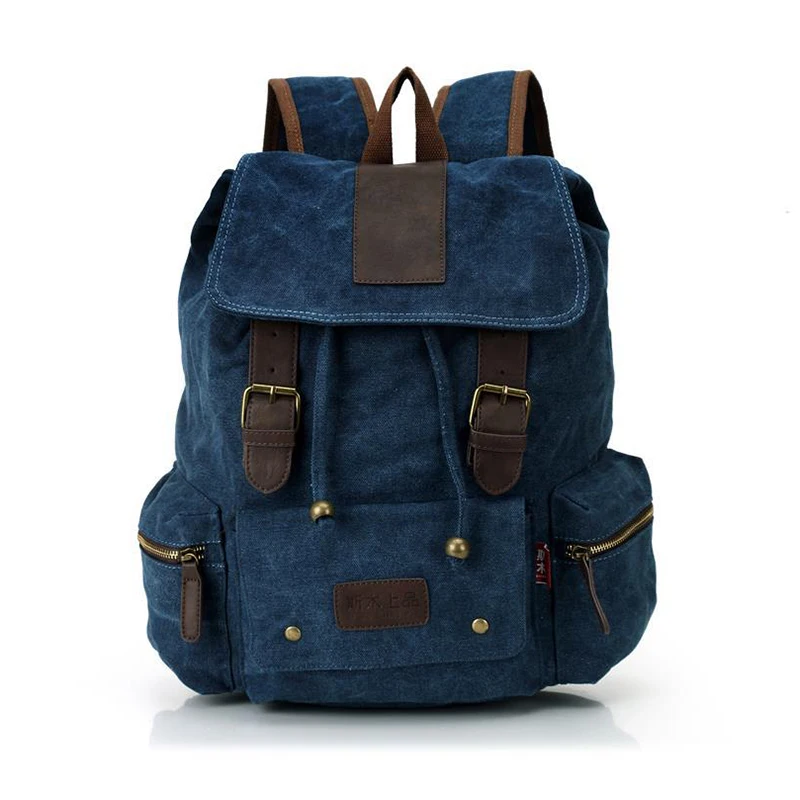 

High Quality Vintage Backpack Men Women Casual Backpack Men Canvas School Backpacks For Teenager Men's Travel Bags YS1337