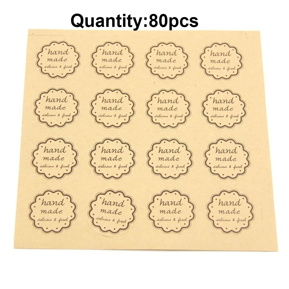 615-80pcs 1 комплект спасибо бирки наклейки Подарочные бирки 4 стиля вечерние/свадебный подарок коробка сумка для скрапбукинга для гостей Упаковка для подарков - Цвет: 615-80pcs
