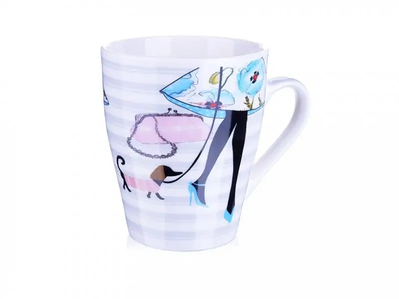 Кружка LORAINE Fashion 340 мл серый|Кружки| |