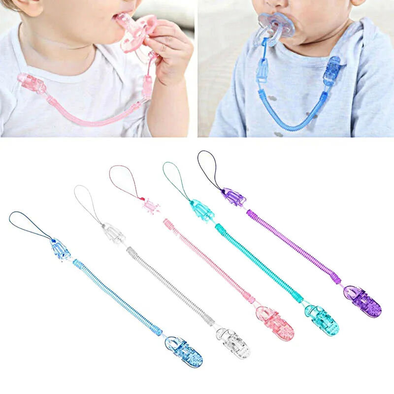 5 шт. детская соска малыша пружинная пустышка с зажимом для соски держатель цепи