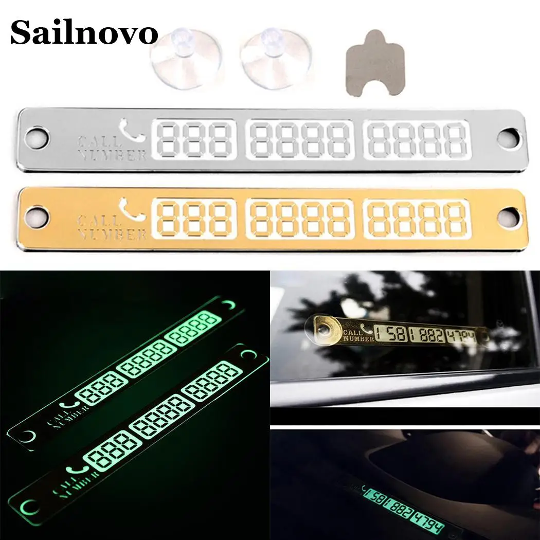 Temporary Car Luminous Parking Transfer Position Card Phone Number | Автомобили и мотоциклы