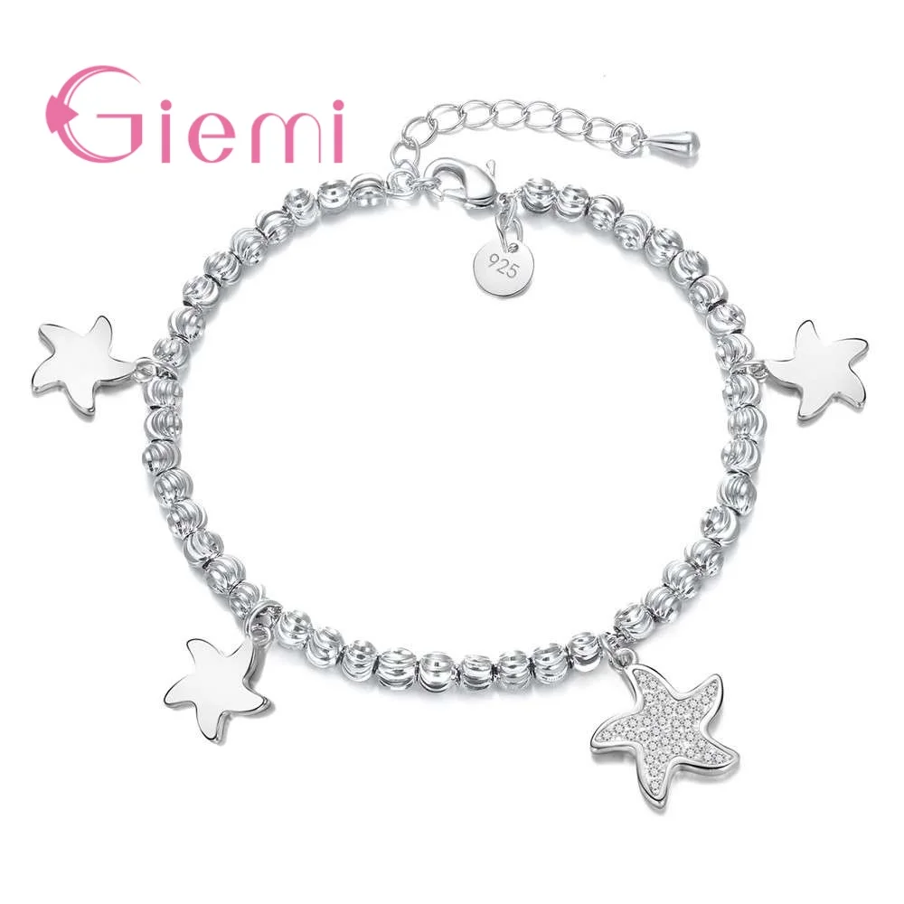 Романтичный прекрасный дизайн в форме морской звезды браслеты с подвесками