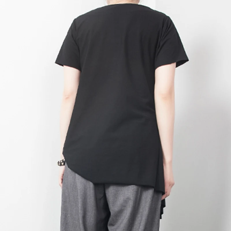 TWOTWINSTYLE Lace Up T Shirt For Women O Neck Short Sleeve Large Size Pullover Tops Spring Summer Fashion Casual Clothing 2019 | Женская