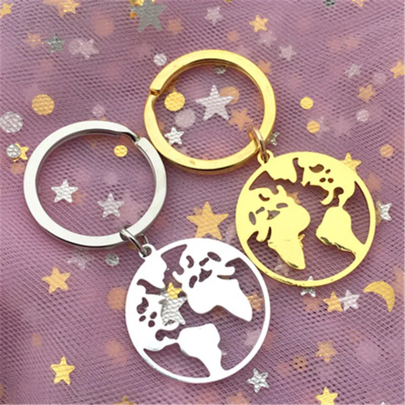 Новинка брелок с именем на заказ вырезами картой мира you are my world кольцо для ключей